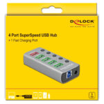 DELOCK USB hub 63262 με διακόπτες