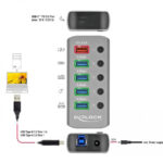 DELOCK USB hub 63263 με διακόπτες