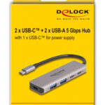 DELOCK USB hub 64239