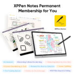 XP-PEN έγχρωμο ψηφιακό σημειωματάριο Magic Note Pad με γραφίδα