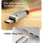 CABLETIME καλώδιο USB-C CT-CM240-ZSW2