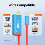 CABLETIME καλώδιο USB-C σε HDMI CT-CMHD4P