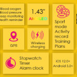 INTIME smartwatch G6 με 2x λουράκια