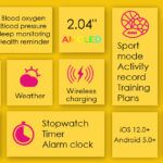 INTIME smartwatch A10 Pro με 2x λουράκια