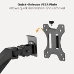 BRATECK βάση γραφείου για 2x οθόνες LDT56-C024