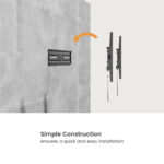 POWERTECH επιτοίχια βάση τηλεόρασης PT-1372