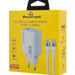 POWERTECH φορτιστής τοίχου PT-1415 με καλώδιο