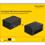 DELOCK docking station για 2.5" ή 3.5" SATA HDD/SSD 64187