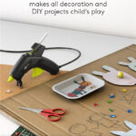 GOOBAY πιστόλι θερμοκόλλησης σιλικόνης 77824 με 2x ράβδους σιλικόνης 11mm