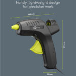 GOOBAY πιστόλι θερμοκόλλησης σιλικόνης 77824 με 2x ράβδους σιλικόνης 11mm