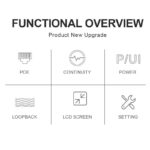 NOYAFA tester καλωδίων δικτύου NF-488 για RJ45 PoE