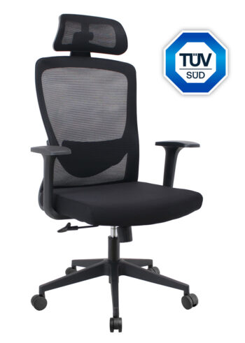 POWERTECH καρέκλα γραφείου PT-1390 με μπράτσα και ανάκλιση