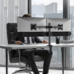 POWERTECH βάση γραφείου για 2x οθόνες PT-1552