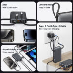 USAMS power bank CD228 με 2x καλώδια