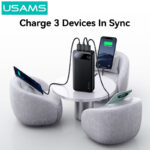USAMS power bank CD251 με οθόνη