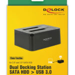 DELOCK docking station για 2.5" ή 3.5" SATA HDD/SSD 62661
