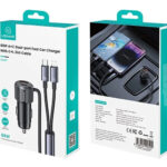 USAMS φορτιστής αυτοκινήτου CC287 με 2 σε 1 καλώδιο