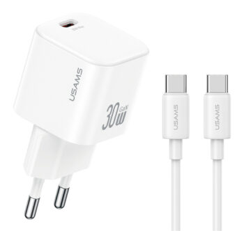 USAMS φορτιστής τοίχου CC262 με καλώδιο USB-C