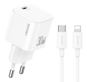 USAMS φορτιστής τοίχου CC262 με καλώδιο Lightning