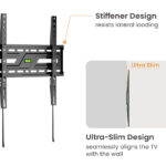 POWERTECH επιτοίχια βάση τηλεόρασης PT-1373