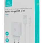 USAMS φορτιστής τοίχου SCXLTZ03 με καλώδιο Lightning