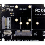 POWERTECH κάρτα μετατροπής 2.5" SATA σε M.2 B & mSATA SSD ST525