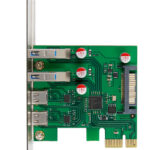 POWERTECH κάρτα επέκτασης PCIe σε 2x USB & 2x USB-C ST632