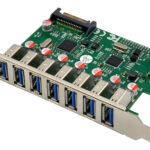 POWERTECH κάρτα επέκτασης PCIe σε 7x USB ST69