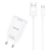 USAMS φορτιστής τοίχου T21OCMC01 με καλώδιο Micro USB
