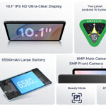 DOOGEE tablet Tab A9 Pro με πληκτρολόγιο/ποντίκι/στυλό αφής/θήκη