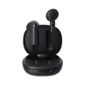 QCY AilyBuds E20 Black- Hybrid ANC Semi-Ear TWS earbuds 6mics 13mm dynamic driver IPX4 BT5.4 35h