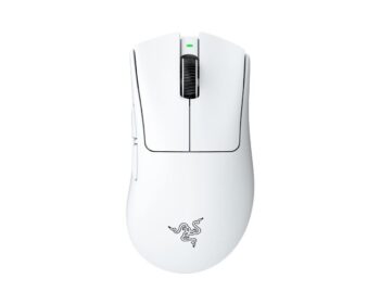 Razer DEATHADDER V4 PRO WHITE - 57g Wireless Gaming Mouse - Ergonomic - 120 Hours Battery - 45K DPI