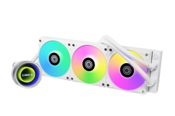 Lian Li Galahad II Trinity 360 White - AIO GPU Liquid Cooler with ARGB Fans