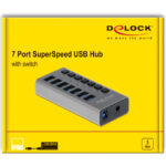 DELOCK USB hub 63669 με διακόπτες