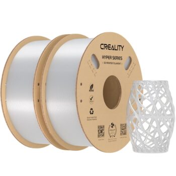 Creality Hyper-PETG Value Pack 2kg 2x Transparent 3D Printer Filament, fast print, 2kg 1.76