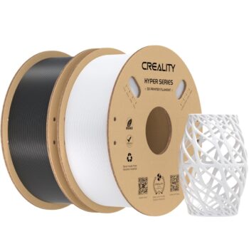 Creality Hyper-PETG Value Pack 2kg Black & White 3D Printer Filament, fast print, 2kg 1.75