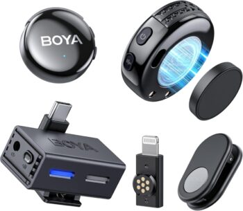 BOYALINK 3 - Type-C & 3,5mm AI-Powered Button Wireless Microphone 2 TX + 1 RX no Case