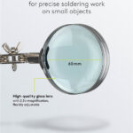 GOOBAY βάση στήριξης πλακέτας 76560 με μεγεθυντικό φακό & θέση για κολλητήρι