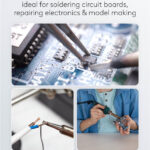 GOOBAY βάση στήριξης πλακέτας 76560 με μεγεθυντικό φακό & θέση για κολλητήρι