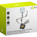 GOOBAY βάση στήριξης πλακέτας 76560 με μεγεθυντικό φακό & θέση για κολλητήρι