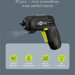 GOOBAY 4 σε 1 κατσαβίδι μπαταρίας με μύτες & εξαρτήματα 77817