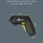 GOOBAY 4 σε 1 κατσαβίδι μπαταρίας με μύτες & εξαρτήματα 77817