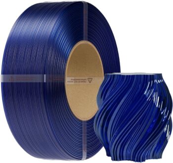 Creality CR-PETG Blue - No Reel 3D Printer Filament, Hard Glossy, Tensile 49MPA, 1 kg Spool1.81