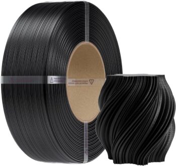 Creality CR-PETG Black - No Reel 3D Printer Filament, Hard Glossy, Tensile 49MPA, 1 kg Spool1.86