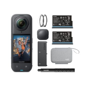 Insta360 X5 - 8K, Triple AI Chip, Action Camera Essentials Bundle