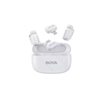 BOYA Mini iPhone Lightning & Type-C White - 2,4GHz 2mic Wireless Microphone with Charging Box