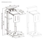 BRATECK βάση γραφείου για PC CPB29-01