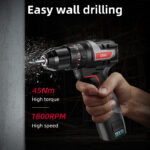 DELI κρουστικό δραπανοκατσάβιδο μπαταρίας DE-CZ16-1A2