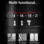 DELI κρουστικό δραπανοκατσάβιδο μπαταρίας DE-CZ16-1A2