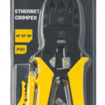 DELI εργαλείο πτύχωσης με απογυμνωτή καλωδίων RJ45/12/11 DL2468